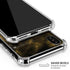Black and Gold Split Marble iPhone XS Max Clear Case